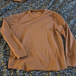 Old Navy Men's Warm Brown Long Sleeve Tee